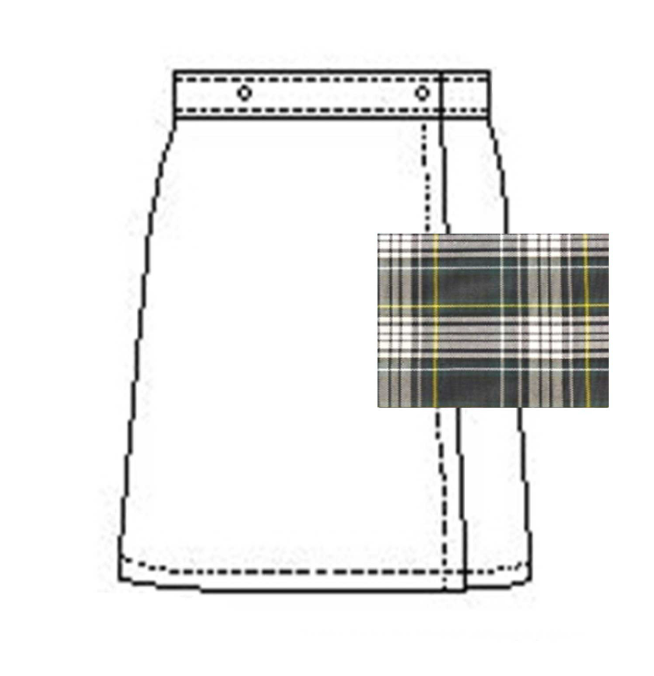 Youth Plaid Skort