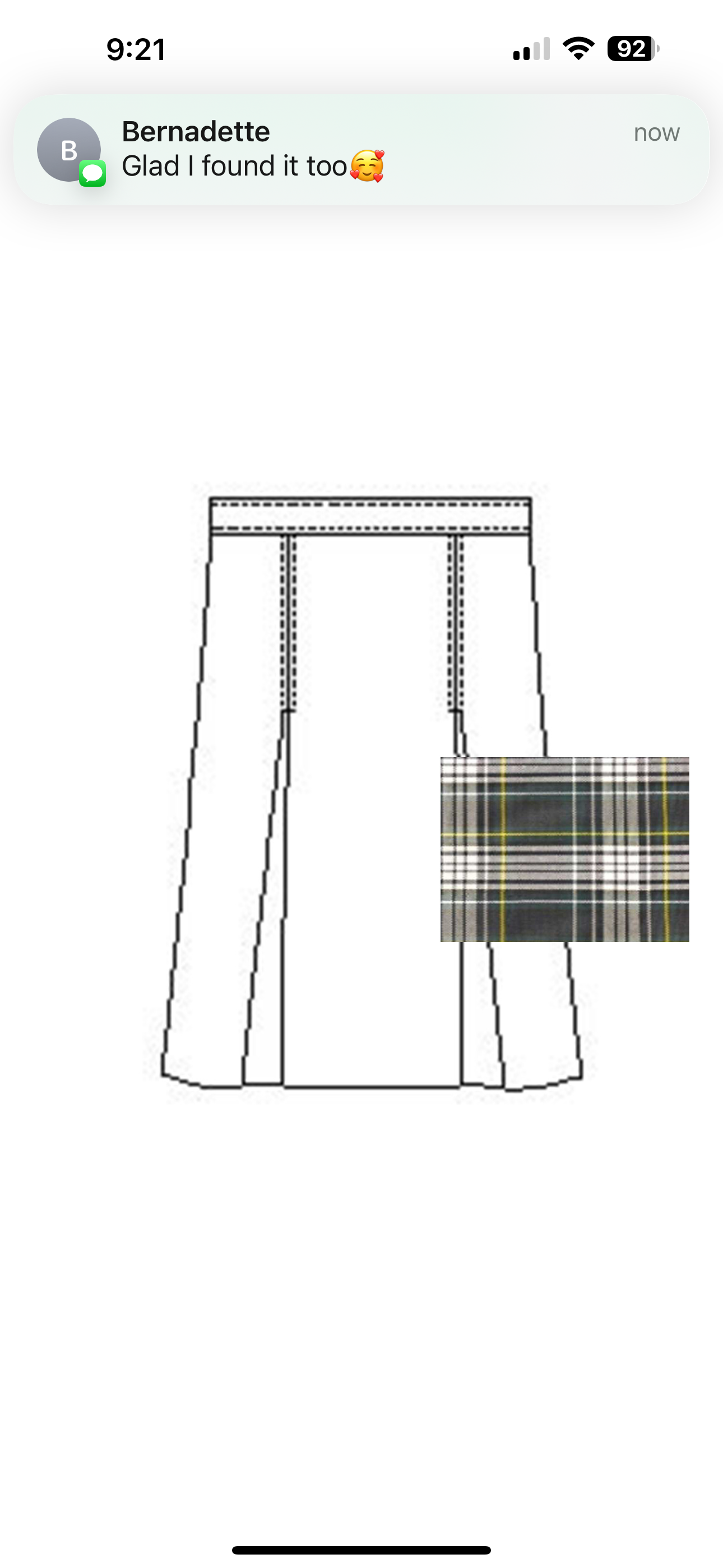 Youth Plaid Skirt