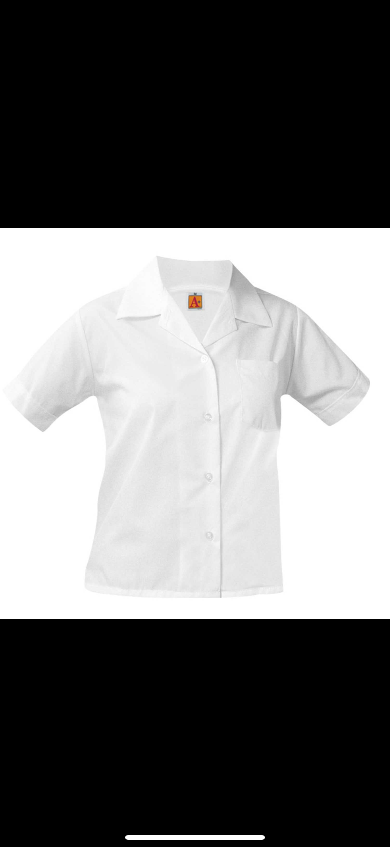 Youth Pointed Collar Blouse S-XL