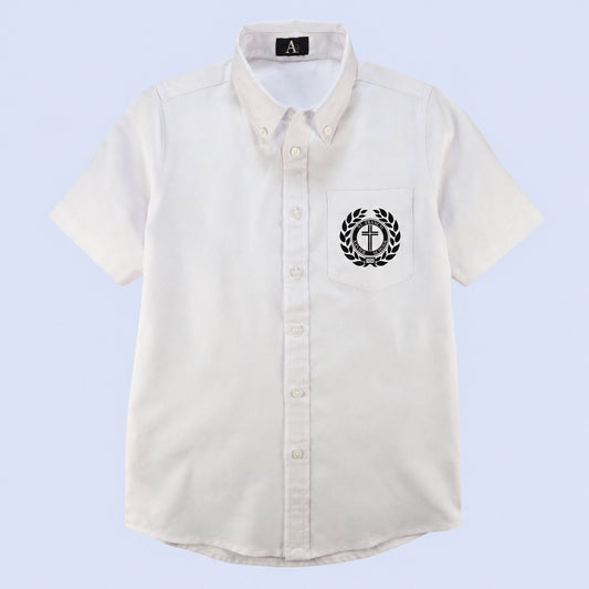 Adult Pinpoint Oxford Short Sleeve Shirt